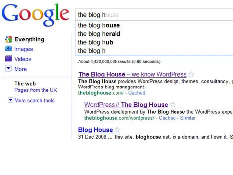 Google Instant Search SEO