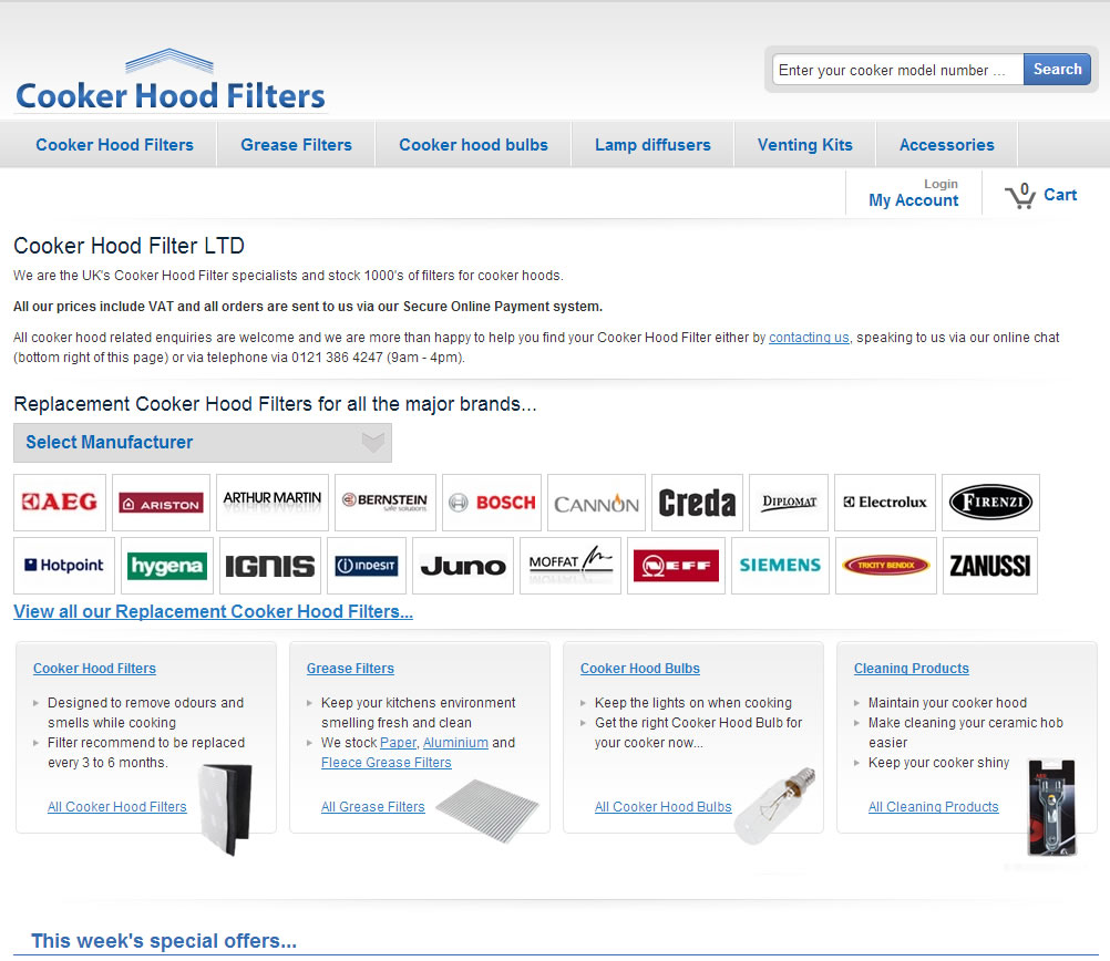 Cooker Hood Filter LTD